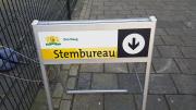 bord van stembureau