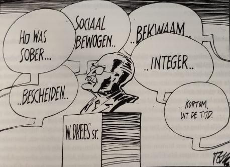 Cartoon over Willem Drees Cartoon over Willem Drees