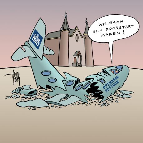 Cartoon openbaar bestuur Hofvijver augustus 2021 Cartoon openbaar bestuur Hofvijver augustus 2021