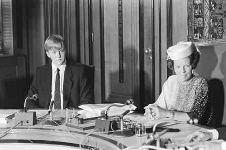 Willem Alexander en Beatrix, Raad van State 1985 Willem Alexander en Beatrix, Raad van State 1985